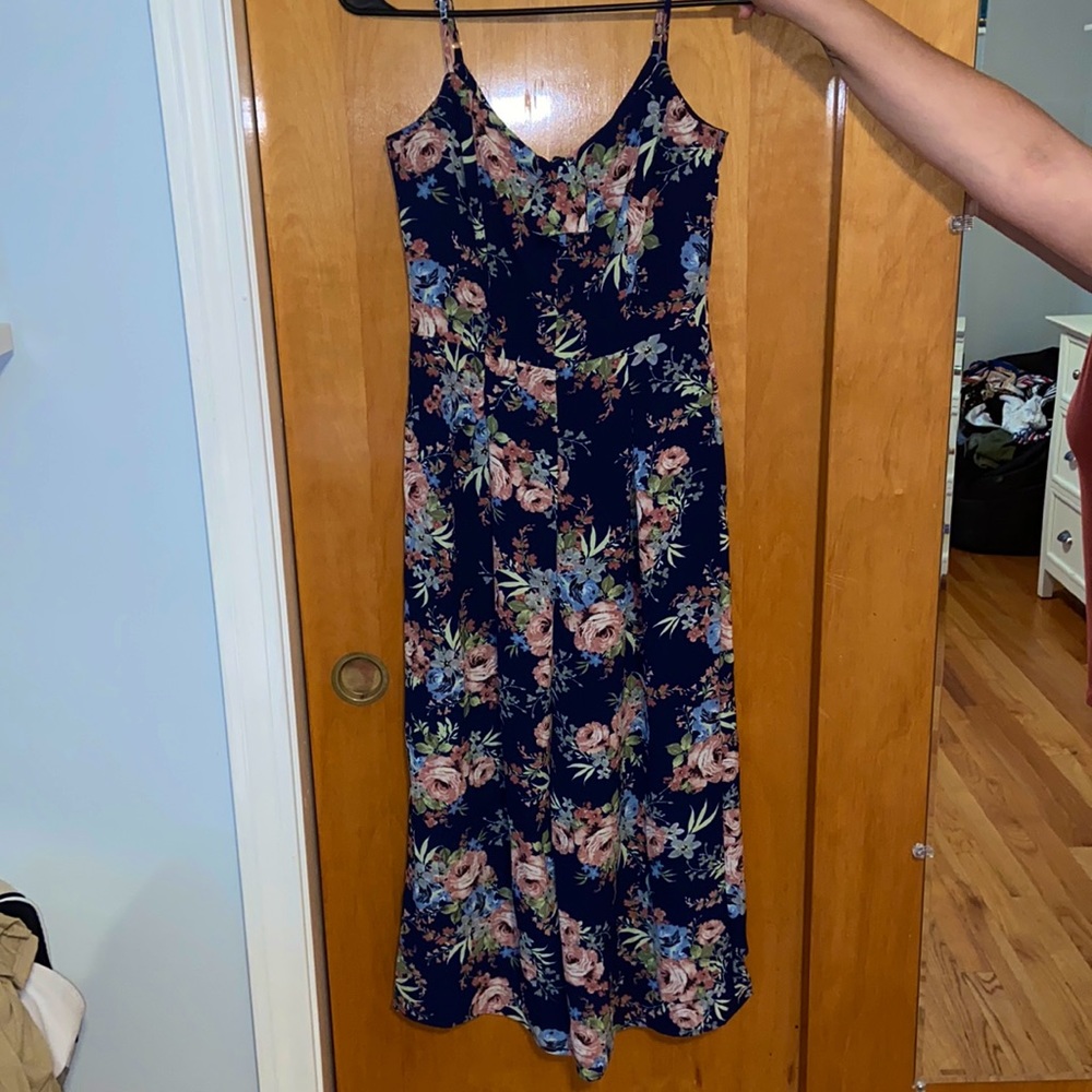 Floral pants romper